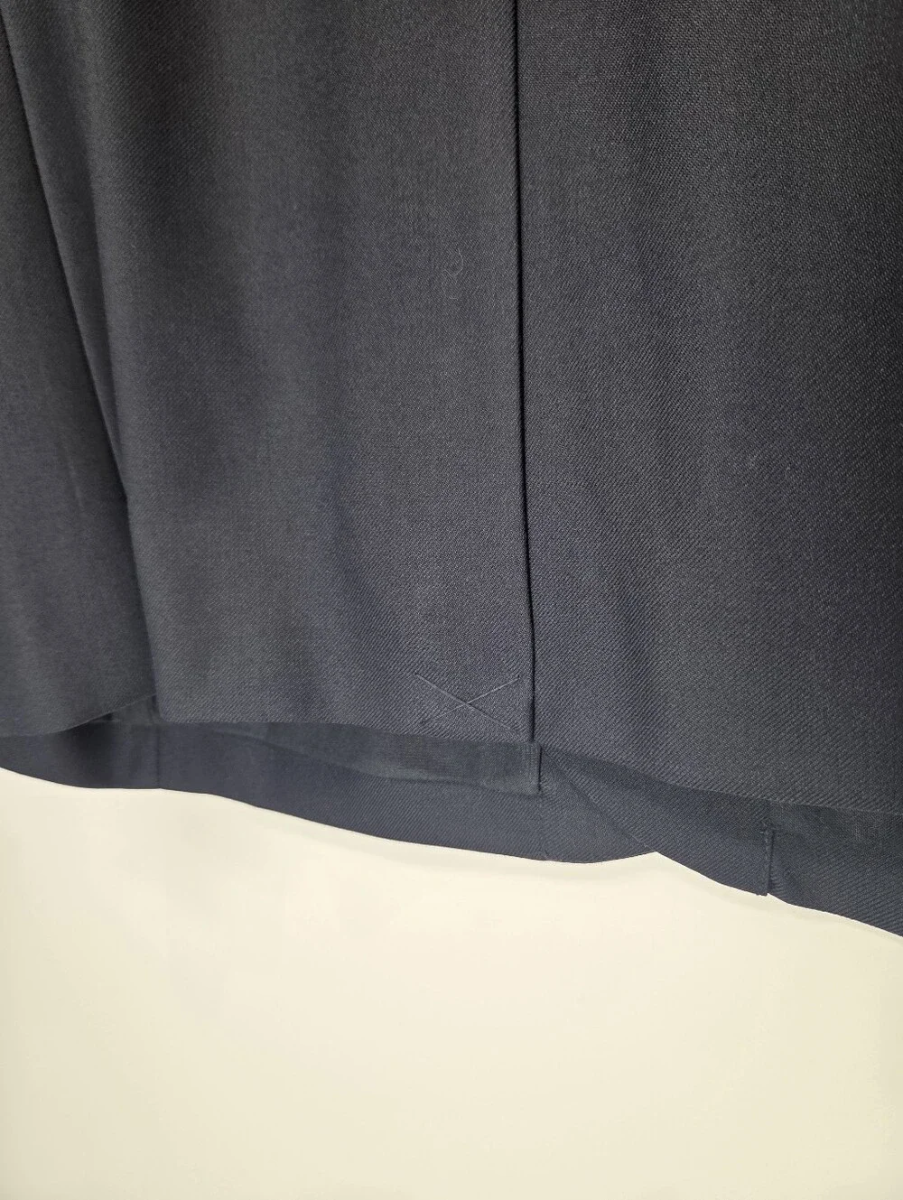 LL Bean Mens 48R Navy Wool Blazer Sport Coat Zip Pocket